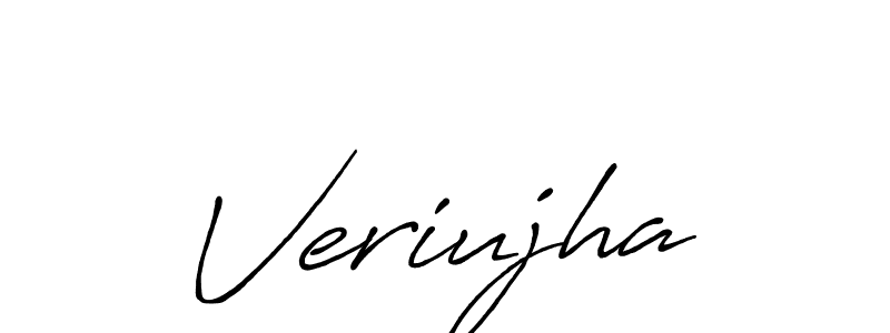 Create a beautiful signature design for name Veriujha. With this signature (Antro_Vectra_Bolder) fonts, you can make a handwritten signature for free. Veriujha signature style 7 images and pictures png