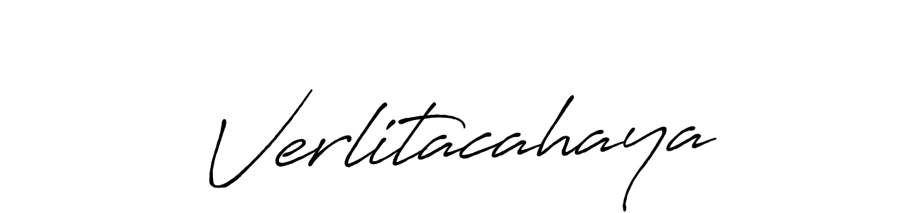 Also You can easily find your signature by using the search form. We will create Verlitacahaya name handwritten signature images for you free of cost using Antro_Vectra_Bolder sign style. Verlitacahaya signature style 7 images and pictures png