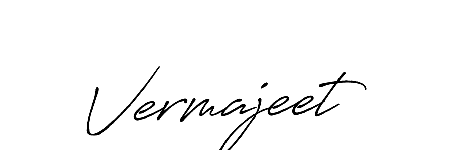 Create a beautiful signature design for name Vermajeet. With this signature (Antro_Vectra_Bolder) fonts, you can make a handwritten signature for free. Vermajeet signature style 7 images and pictures png