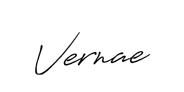 Create a beautiful signature design for name Vernae. With this signature (Antro_Vectra_Bolder) fonts, you can make a handwritten signature for free. Vernae signature style 7 images and pictures png
