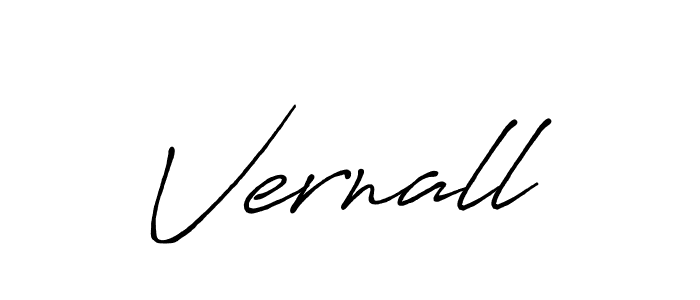How to make Vernall signature? Antro_Vectra_Bolder is a professional autograph style. Create handwritten signature for Vernall name. Vernall signature style 7 images and pictures png