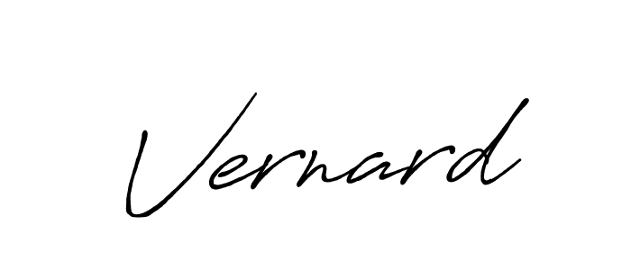 Make a beautiful signature design for name Vernard. With this signature (Antro_Vectra_Bolder) style, you can create a handwritten signature for free. Vernard signature style 7 images and pictures png