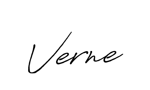 Create a beautiful signature design for name Verne. With this signature (Antro_Vectra_Bolder) fonts, you can make a handwritten signature for free. Verne signature style 7 images and pictures png