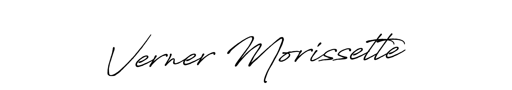 Design your own signature with our free online signature maker. With this signature software, you can create a handwritten (Antro_Vectra_Bolder) signature for name Verner Morissette. Verner Morissette signature style 7 images and pictures png