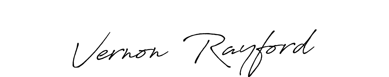 It looks lik you need a new signature style for name Vernon  Rayford. Design unique handwritten (Antro_Vectra_Bolder) signature with our free signature maker in just a few clicks. Vernon  Rayford signature style 7 images and pictures png