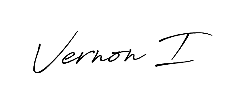 It looks lik you need a new signature style for name Vernon I. Design unique handwritten (Antro_Vectra_Bolder) signature with our free signature maker in just a few clicks. Vernon I signature style 7 images and pictures png