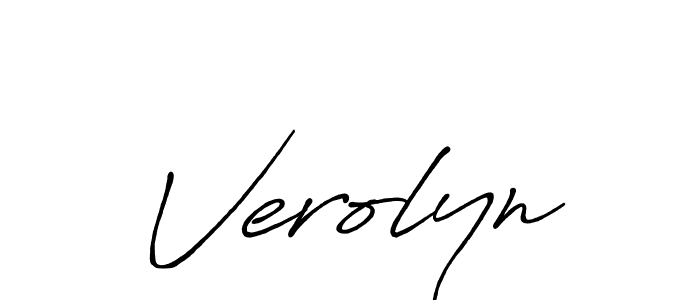 Design your own signature with our free online signature maker. With this signature software, you can create a handwritten (Antro_Vectra_Bolder) signature for name Verolyn. Verolyn signature style 7 images and pictures png