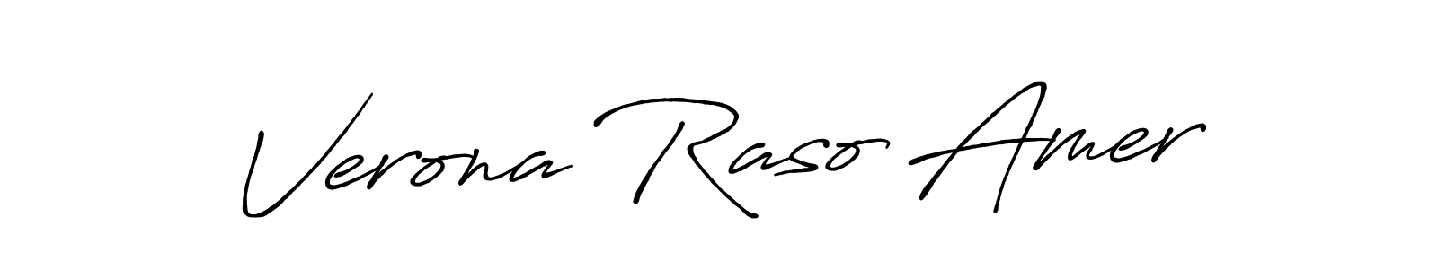 Verona Raso Amer stylish signature style. Best Handwritten Sign (Antro_Vectra_Bolder) for my name. Handwritten Signature Collection Ideas for my name Verona Raso Amer. Verona Raso Amer signature style 7 images and pictures png
