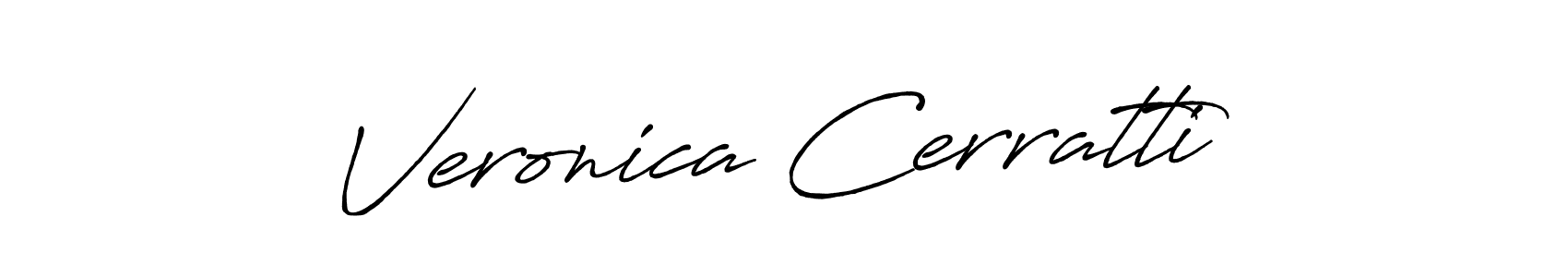 Create a beautiful signature design for name Veronica Cerratti. With this signature (Antro_Vectra_Bolder) fonts, you can make a handwritten signature for free. Veronica Cerratti signature style 7 images and pictures png