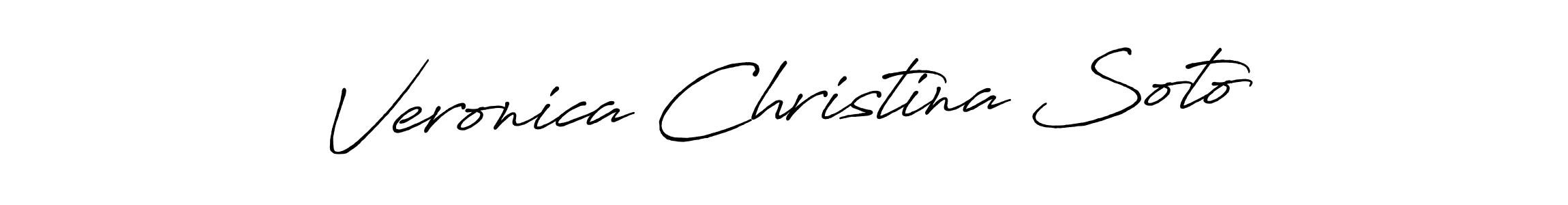 The best way (Antro_Vectra_Bolder) to make a short signature is to pick only two or three words in your name. The name Veronica Christina Soto include a total of six letters. For converting this name. Veronica Christina Soto signature style 7 images and pictures png