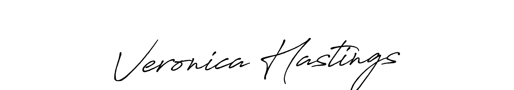 How to make Veronica Hastings name signature. Use Antro_Vectra_Bolder style for creating short signs online. This is the latest handwritten sign. Veronica Hastings signature style 7 images and pictures png