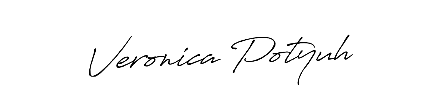 It looks lik you need a new signature style for name Veronica Potyuh. Design unique handwritten (Antro_Vectra_Bolder) signature with our free signature maker in just a few clicks. Veronica Potyuh signature style 7 images and pictures png