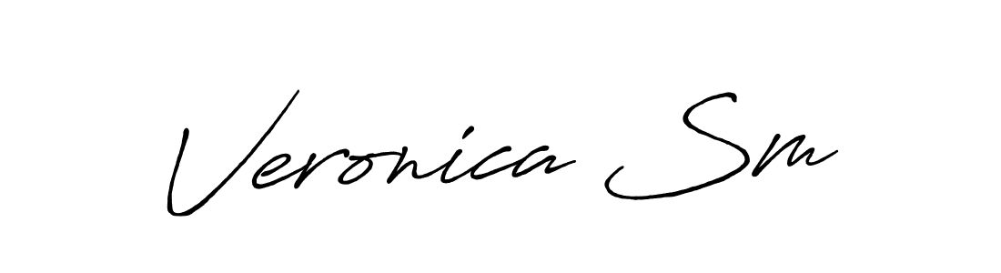Make a beautiful signature design for name Veronica Sm. Use this online signature maker to create a handwritten signature for free. Veronica Sm signature style 7 images and pictures png