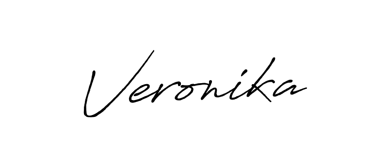 How to make Veronika signature? Antro_Vectra_Bolder is a professional autograph style. Create handwritten signature for Veronika name. Veronika signature style 7 images and pictures png