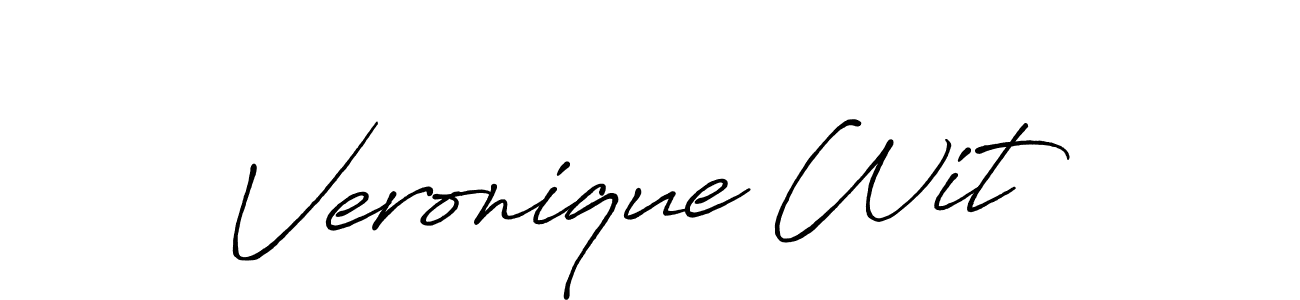 Make a beautiful signature design for name Veronique Wit. With this signature (Antro_Vectra_Bolder) style, you can create a handwritten signature for free. Veronique Wit signature style 7 images and pictures png