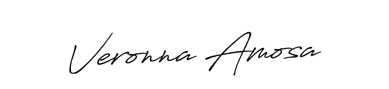 Also You can easily find your signature by using the search form. We will create Veronna Amosa name handwritten signature images for you free of cost using Antro_Vectra_Bolder sign style. Veronna Amosa signature style 7 images and pictures png