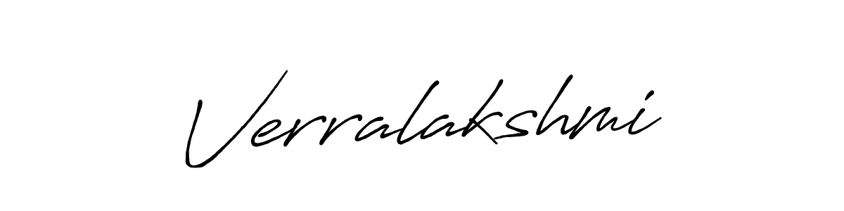 Use a signature maker to create a handwritten signature online. With this signature software, you can design (Antro_Vectra_Bolder) your own signature for name Verralakshmi. Verralakshmi signature style 7 images and pictures png