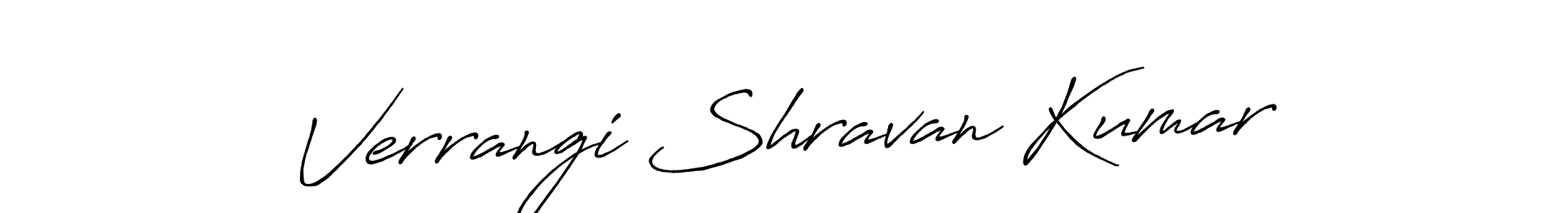 Design your own signature with our free online signature maker. With this signature software, you can create a handwritten (Antro_Vectra_Bolder) signature for name Verrangi Shravan Kumar. Verrangi Shravan Kumar signature style 7 images and pictures png