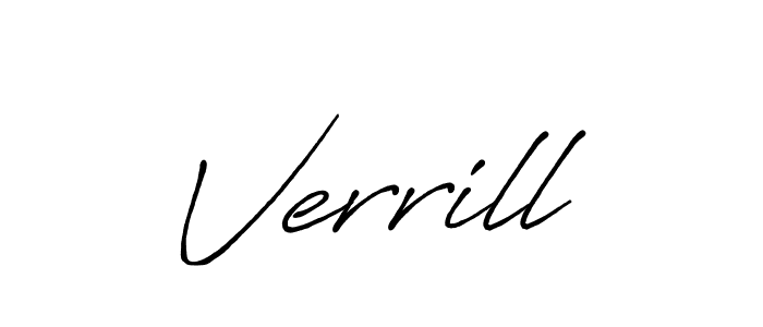 It looks lik you need a new signature style for name Verrill. Design unique handwritten (Antro_Vectra_Bolder) signature with our free signature maker in just a few clicks. Verrill signature style 7 images and pictures png