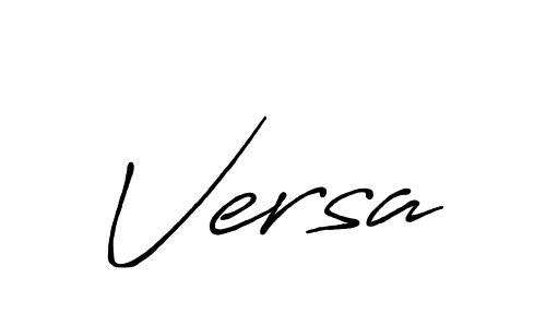 The best way (Antro_Vectra_Bolder) to make a short signature is to pick only two or three words in your name. The name Versa include a total of six letters. For converting this name. Versa signature style 7 images and pictures png