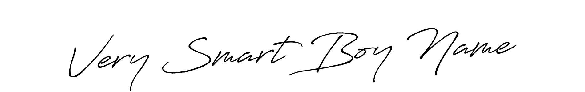 Design your own signature with our free online signature maker. With this signature software, you can create a handwritten (Antro_Vectra_Bolder) signature for name Very Smart Boy Name. Very Smart Boy Name signature style 7 images and pictures png