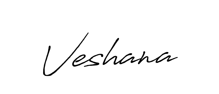 Create a beautiful signature design for name Veshana. With this signature (Antro_Vectra_Bolder) fonts, you can make a handwritten signature for free. Veshana signature style 7 images and pictures png