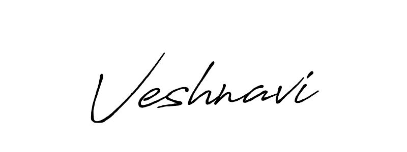 Create a beautiful signature design for name Veshnavi. With this signature (Antro_Vectra_Bolder) fonts, you can make a handwritten signature for free. Veshnavi signature style 7 images and pictures png