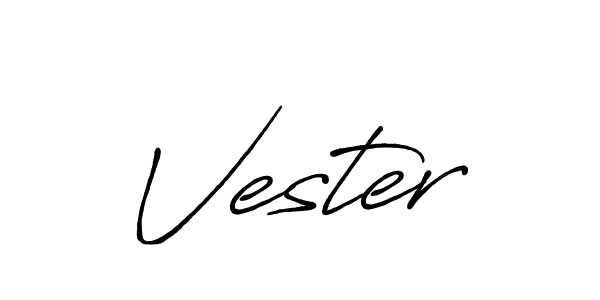 Also we have Vester name is the best signature style. Create professional handwritten signature collection using Antro_Vectra_Bolder autograph style. Vester signature style 7 images and pictures png