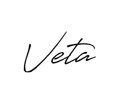 How to make Veta signature? Antro_Vectra_Bolder is a professional autograph style. Create handwritten signature for Veta name. Veta signature style 7 images and pictures png