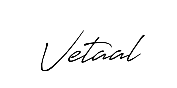How to make Vetaal name signature. Use Antro_Vectra_Bolder style for creating short signs online. This is the latest handwritten sign. Vetaal signature style 7 images and pictures png