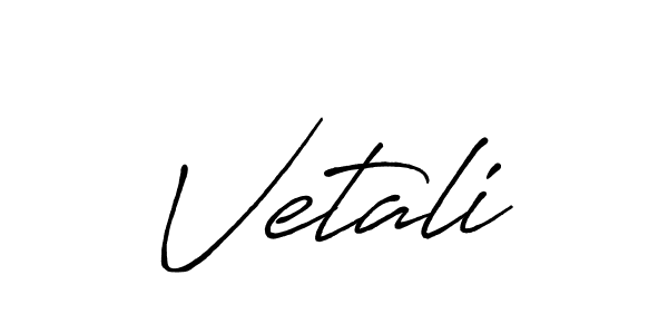 Once you've used our free online signature maker to create your best signature Antro_Vectra_Bolder style, it's time to enjoy all of the benefits that Vetali name signing documents. Vetali signature style 7 images and pictures png