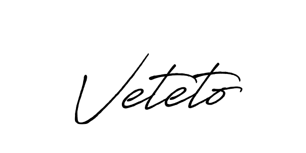 Once you've used our free online signature maker to create your best signature Antro_Vectra_Bolder style, it's time to enjoy all of the benefits that Veteto name signing documents. Veteto signature style 7 images and pictures png