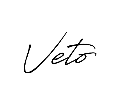 Also You can easily find your signature by using the search form. We will create Veto name handwritten signature images for you free of cost using Antro_Vectra_Bolder sign style. Veto signature style 7 images and pictures png