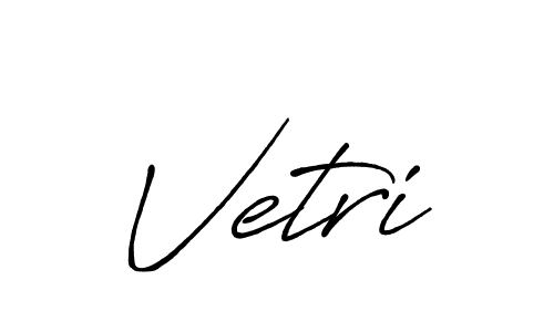 How to make Vetri name signature. Use Antro_Vectra_Bolder style for creating short signs online. This is the latest handwritten sign. Vetri signature style 7 images and pictures png