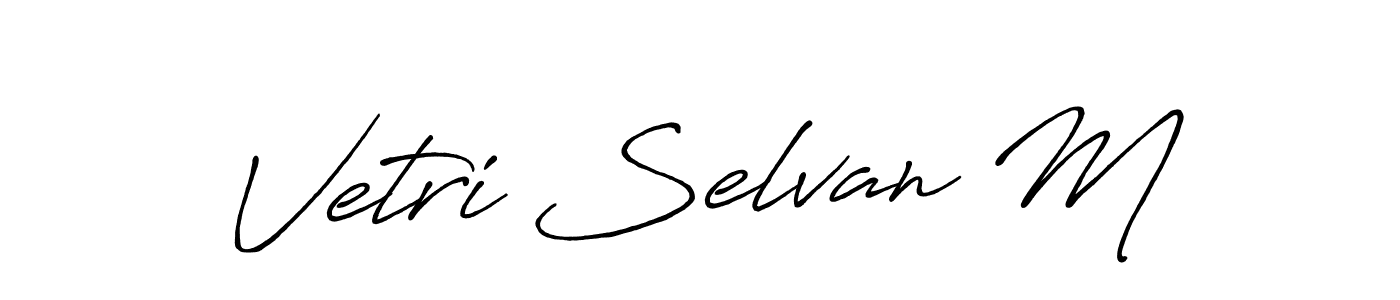 Here are the top 10 professional signature styles for the name Vetri Selvan M. These are the best autograph styles you can use for your name. Vetri Selvan M signature style 7 images and pictures png