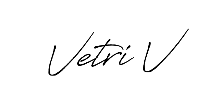 if you are searching for the best signature style for your name Vetri V. so please give up your signature search. here we have designed multiple signature styles  using Antro_Vectra_Bolder. Vetri V signature style 7 images and pictures png