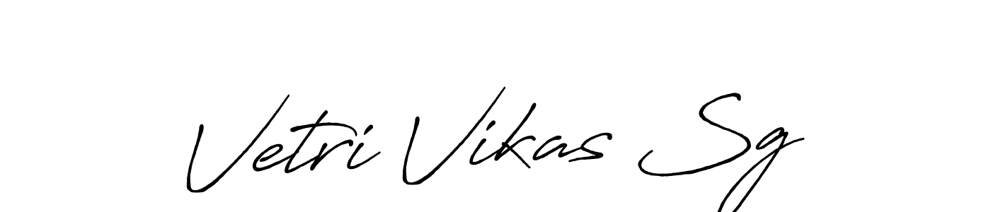 You should practise on your own different ways (Antro_Vectra_Bolder) to write your name (Vetri Vikas Sg) in signature. don't let someone else do it for you. Vetri Vikas Sg signature style 7 images and pictures png