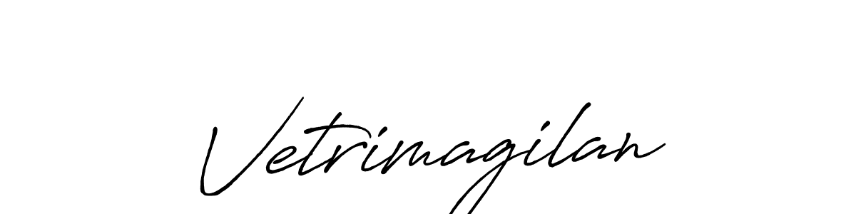 Also You can easily find your signature by using the search form. We will create Vetrimagilan name handwritten signature images for you free of cost using Antro_Vectra_Bolder sign style. Vetrimagilan signature style 7 images and pictures png