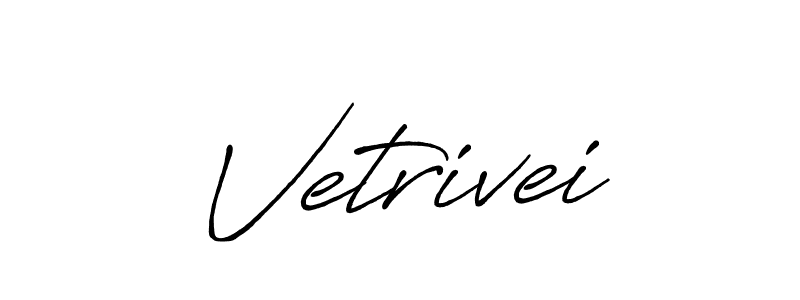 It looks lik you need a new signature style for name Vetrivei. Design unique handwritten (Antro_Vectra_Bolder) signature with our free signature maker in just a few clicks. Vetrivei signature style 7 images and pictures png
