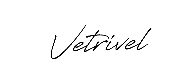 How to make Vetrivel signature? Antro_Vectra_Bolder is a professional autograph style. Create handwritten signature for Vetrivel name. Vetrivel signature style 7 images and pictures png