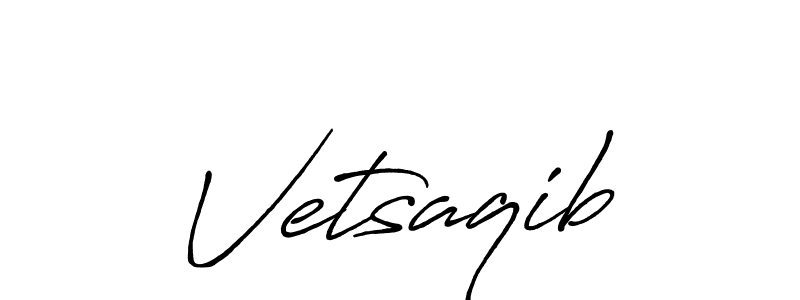 Design your own signature with our free online signature maker. With this signature software, you can create a handwritten (Antro_Vectra_Bolder) signature for name Vetsaqib. Vetsaqib signature style 7 images and pictures png