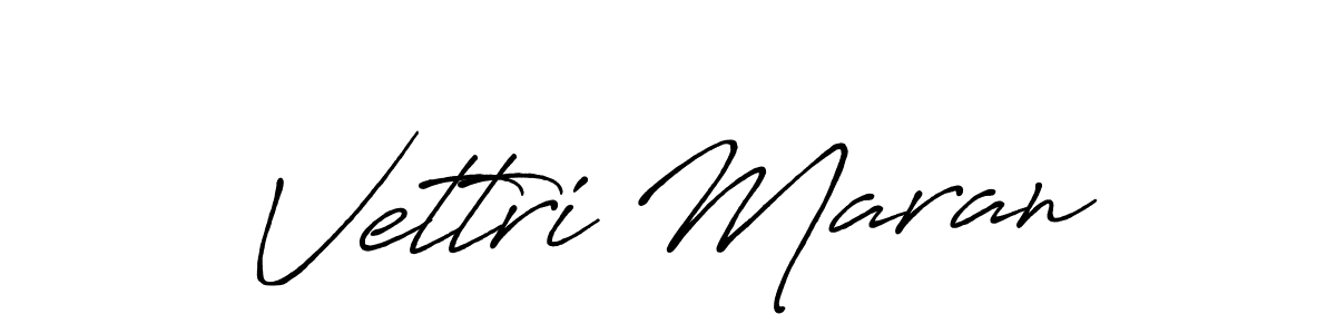 Make a beautiful signature design for name Vettri Maran. With this signature (Antro_Vectra_Bolder) style, you can create a handwritten signature for free. Vettri Maran signature style 7 images and pictures png