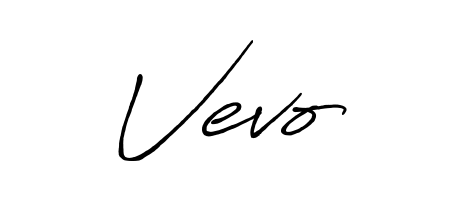 Designed for modern professionals: Vevo name signature crafted with Antro_Vectra_Bolder script. Ready for digital PDF workflows. Vevo signature style 7 images and pictures png