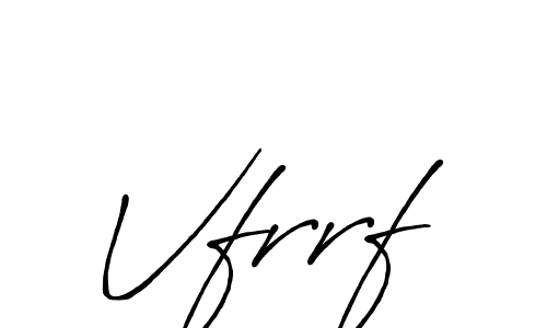 Similarly Antro_Vectra_Bolder is the best handwritten signature design. Signature creator online .You can use it as an online autograph creator for name Vfrrf. Vfrrf signature style 7 images and pictures png