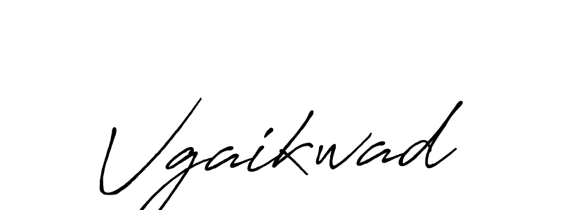 Vgaikwad stylish signature style. Best Handwritten Sign (Antro_Vectra_Bolder) for my name. Handwritten Signature Collection Ideas for my name Vgaikwad. Vgaikwad signature style 7 images and pictures png