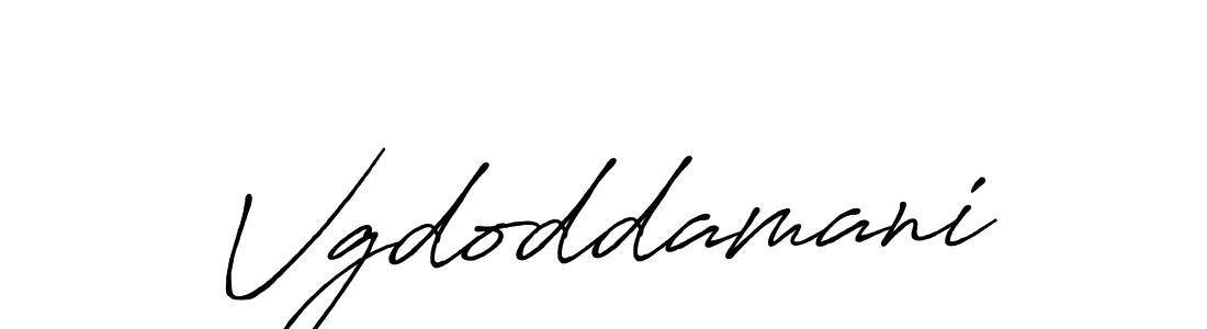 Make a beautiful signature design for name Vgdoddamani. With this signature (Antro_Vectra_Bolder) style, you can create a handwritten signature for free. Vgdoddamani signature style 7 images and pictures png