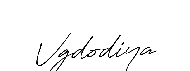 Make a beautiful signature design for name Vgdodiya. With this signature (Antro_Vectra_Bolder) style, you can create a handwritten signature for free. Vgdodiya signature style 7 images and pictures png