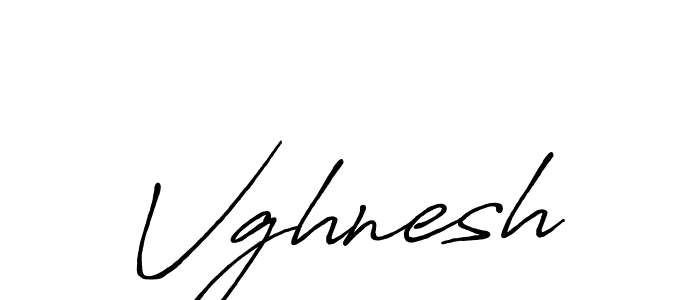 Design your own signature with our free online signature maker. With this signature software, you can create a handwritten (Antro_Vectra_Bolder) signature for name Vghnesh. Vghnesh signature style 7 images and pictures png