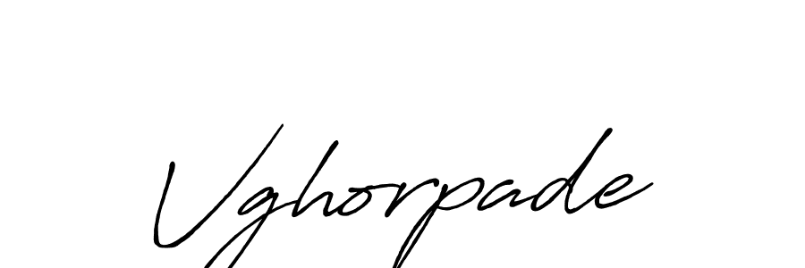 It looks lik you need a new signature style for name Vghorpade. Design unique handwritten (Antro_Vectra_Bolder) signature with our free signature maker in just a few clicks. Vghorpade signature style 7 images and pictures png