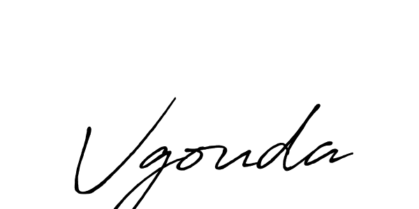 Make a beautiful signature design for name Vgouda. With this signature (Antro_Vectra_Bolder) style, you can create a handwritten signature for free. Vgouda signature style 7 images and pictures png